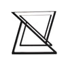 2x Industrial Steel Metal Table Legs Triangle Frame for Dining/Bench/Office/Desk