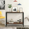 Vintage 2-Tier Console Table Sofa Desk for Living Room Entryway Hallway Furnitur