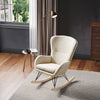 Nursery Accent Rocker Chair Upholstered Single Relax Sofa Relax Armchair Lounge