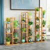 Multi-tier Vertically Bamboo Plant Stand Garden Corner Flower Shelf Rack Unit