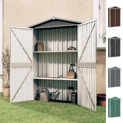 Garden Shed Galvanised Steel Outdoor Tool Storage Shed Multi Colours