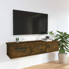 Wall-mounted Drawer Shelf Engineered Wood Wall Cabinet Multi Colours vidaXL