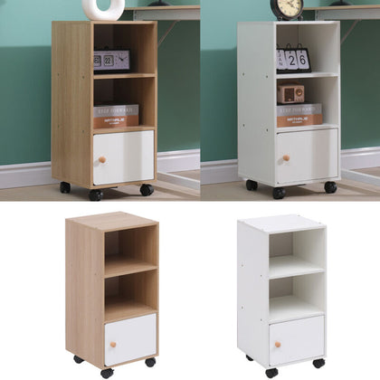 Mobile Filing Cabinet with Storage & Door File Cabinet Side Table Bedside Table