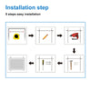 LED Illuminated Large Bathroom Mirror with Demister Touch Switch Light Wall