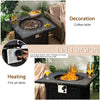 50000BTU Square Propane Firepit w/High-temp Resistant Tabletop Gas FirePit Table