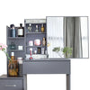 Dressing Table With Mirror Drawers Stool Set Bedroom Makeup Desk Vanity Table