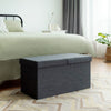 Folding Storage Ottoman w/Lift Top Bed End Bench w/80L Large Storage Space