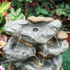 Solar Garden Fountain Water Pump Cascade Landscaping Outdoor Feature Landscape