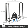 XL Strong Thick Tubular Firewood Log Rack Store 8-Legs Support Elevated Carrier