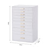Large 10 Layers Jewellery Boxes Storage Drawer Cabinet Earing Necklace Organizer