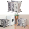 Large 3Section Laundry Bin Clothes Storage Basket Folding Washing Bin Waterproof