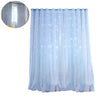 Star Blackout Window Curtains Hollow Thermal Insulated Home Bedroom Living Room