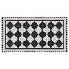 120cm Vinyl Floor Mat Rug Tile Mosaic Pattern Non Slip Easy Clean Home Decor