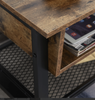 Small TV Stand Vintage Industrial Furniture Rustic Metal Cabinet Storage Unit