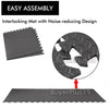 Gym Flooring Mats | Interlocking Puzzle Exercise Mat | Protective EVA Foam Tiles