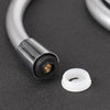 2M Smooth Matt Silver Shower Hose Brass Pipe Standard Bore PVC Long Flexible