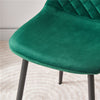 Dining Chairs 2/4/6pcs Modern Suede/Velvet Back Sturdy metal Legs Office/Cafe
