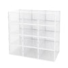 Mondeer 12 PCS Shoe Cabinet Stackable Shoe Box Organiser Container Transparent