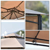 3x3(m) Steel Pergola Gazebo Marquee Garden Shelter Sun Shade Patio Awning Gold