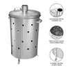 PACK OF 2 - 90L GARDEN INCINERATOR FIRE BIN GALVANISED BURNING WOOD PAPER LEAVES