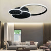 Metal Frame Arc Round Rectangle LED Ceiling Light Chandelier Living Room Decor