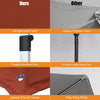 3M Patio Offset Umbrella Cantilever Parasol w/ Cross Base Tilting Market Parasol