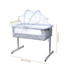 Side Sleeping Bedside Crib Baby Crib Cot bed with Washable Mattress & Wheels
