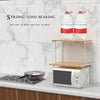 Countertop Microwave Stand Storage Shelving Unit Small Oven Shelf Microwave Rack