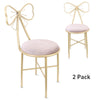 Vanity Stool Chair Gold Glam Dressing Room Make-up Padded Stool Bedroom Bathroom