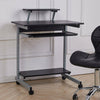 PC Computer Desk Writing Study Table Office Home Workstation on Wheels Furniture