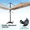 Patio Square Offset Umbrella Garden Cantilever Parasol Large Outdoor Sun Shade