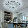 60cm LED Flower Crystal Ceiling Light Chandelier Living Room Dining Room 48W