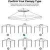 3x3m Gazebo Top Cover Roof 1/2 Tier Canopy Replacement Pavilion Camping·Garden-