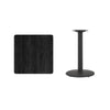 Small Square Dining Table Breakfast Kitchen Living Room Cafe Furniture Black