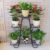 Small Medium Large Multi Tier Tiered Plant Stand Carbonized Shelf Holder Flower