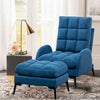 Huge Single Armchair Lounge Recliner Sleeper Chair Sofa Bed Lounger w/Footstool