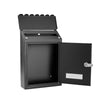 Outdoor Wall Mounted Mailbox Lockable Steel Mail Letter Post Secure Box Postbox