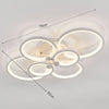 Modern Chandelier LED Lamp White Frame Ceiling Light Living Room Pendant Lights