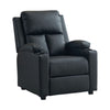PU Leather Recliner Chairs with Cup Holders Push Back Reclining Sofa Living Room
