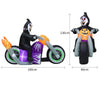 Inflatable Halloween Ghost on Motorcycle Bulit in LED Outdoor Garden Yard Lawn