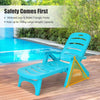 Folding Chaise Lounge Chair Adjustable Patio Reclining Chair Outdoor Sun Lounger