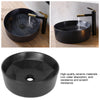 Small 400mm Round Counter Top Basin Bowl Cloakroom Bathroom Wash Sink Black