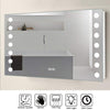 Wall Mounted Bathroom Mirror with LED Light Shaver Socket Sensor Switch Anti-fog