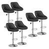 1/2/4/6x Bar Stools Gas Lift Swivel Faux Leather Kitchen Breakfast Counter Salon