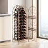 45 Bottle Wrought Wine Rack Jail Freestanding Wine Rack Antique Wine Bottle Hold