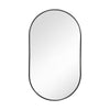 Wall Mounted Oval Mirror Bathroom Bedroom Make-Up Dressing Mirror Black/Gold