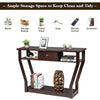 Console Table Modern Entryway Accent Table Wood Narrow Hall Desk Sofa Side Table
