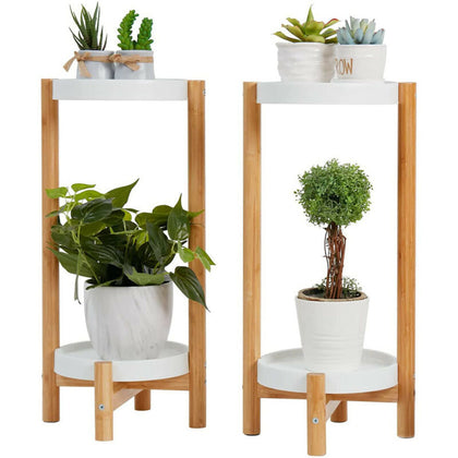 2Pcs Minimalism Corner Plant Stands Flower Holder Side Display Rack Indoor Decor