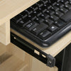 Small Computer Desk Keyboard Tray Study Writing Table Storage Bookshelf Drawer