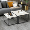 Small Large Nesting Marble Coffee Table Stacking End Table SpaceSaving Sofa Desk